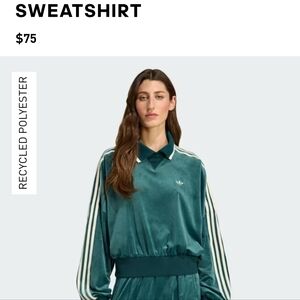 Adidas Liberty X Green Velvet Sweatshirt
